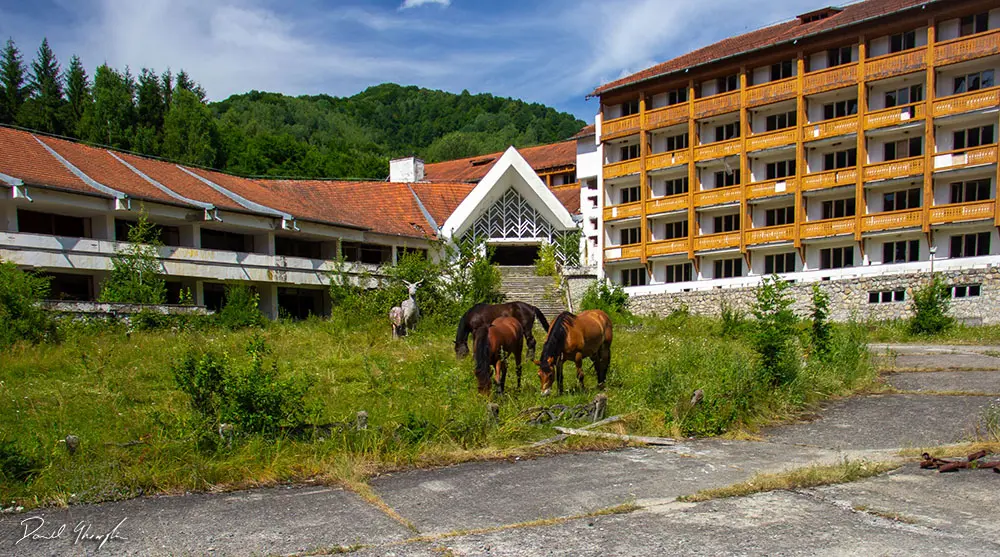 Abandoned Hotel Front