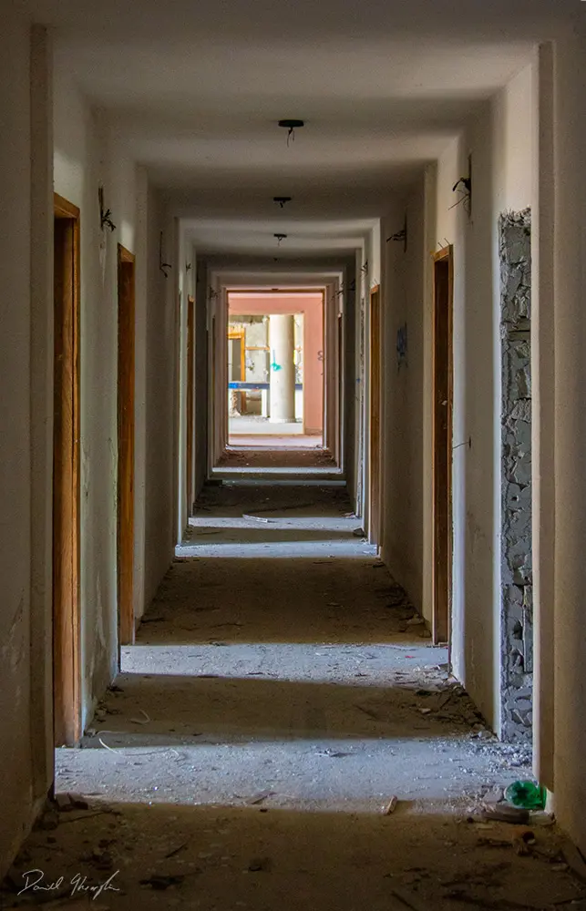 Abandoned Hotel Hallway