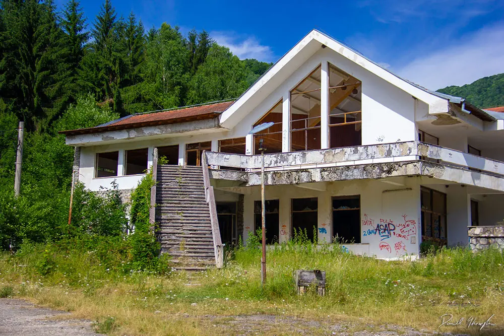 Abandoned Hotel Side Entry